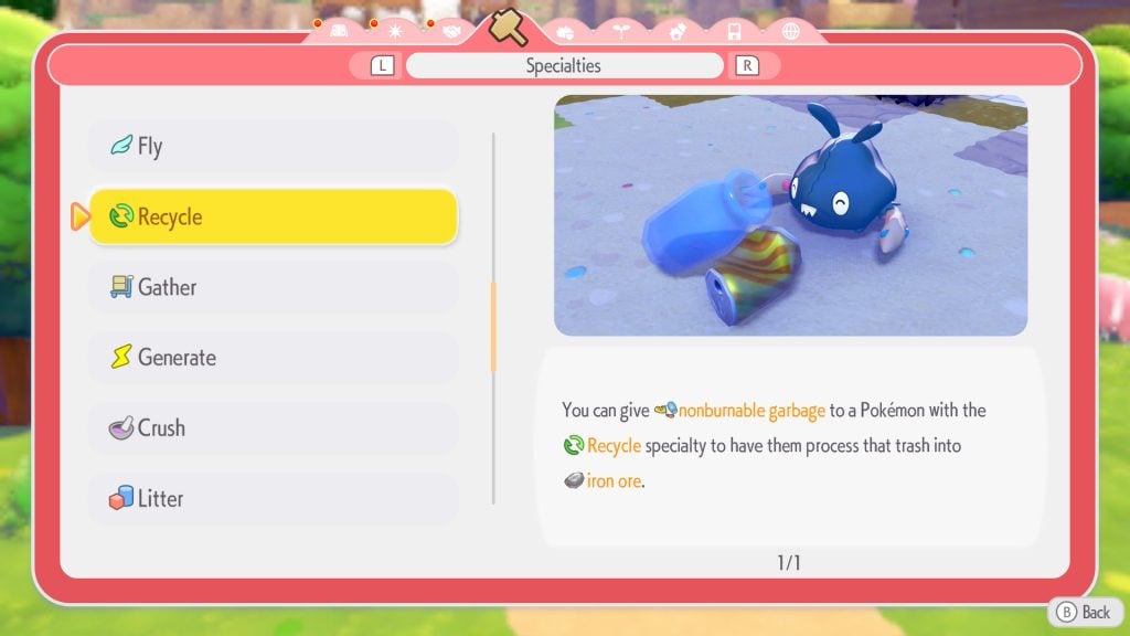 Come le 'Specialità' di Pokémon Pokopia stanno riscrivendo le regole del franchise