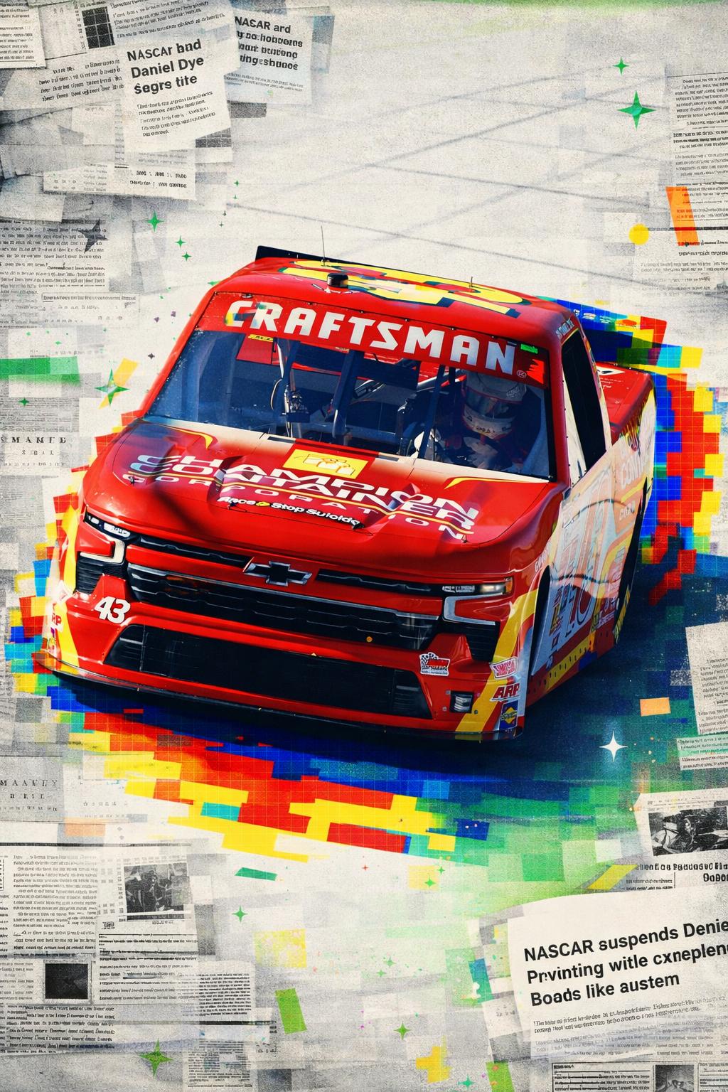 Pilota della NASCAR sospeso per commenti offensivi su un collega