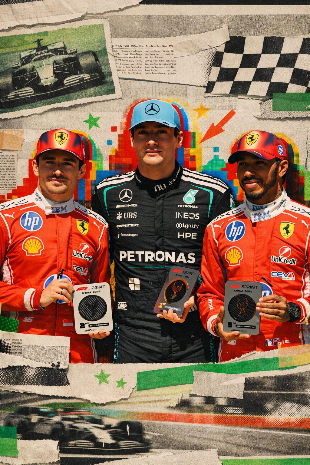 Shanghai: Russell vince la Sprint, Leclerc e Hamilton a breve distanza