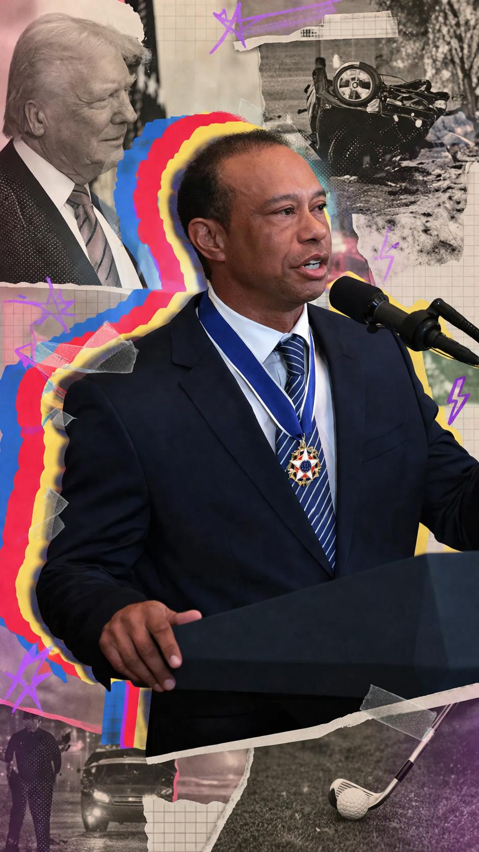 Tiger Woods ai poliziotti dopo l'incidente: «Stavo parlando con il presidente»