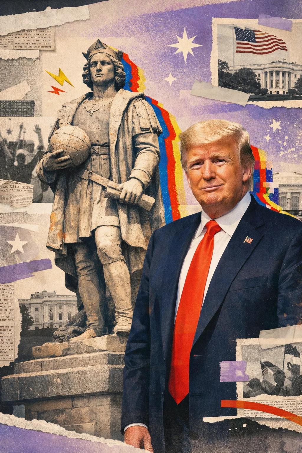 ट्रंप ने व्हाइट हाउस परिसर में क्रिस्टोफ़र कोलंबस की प्रतिमा लगवाई