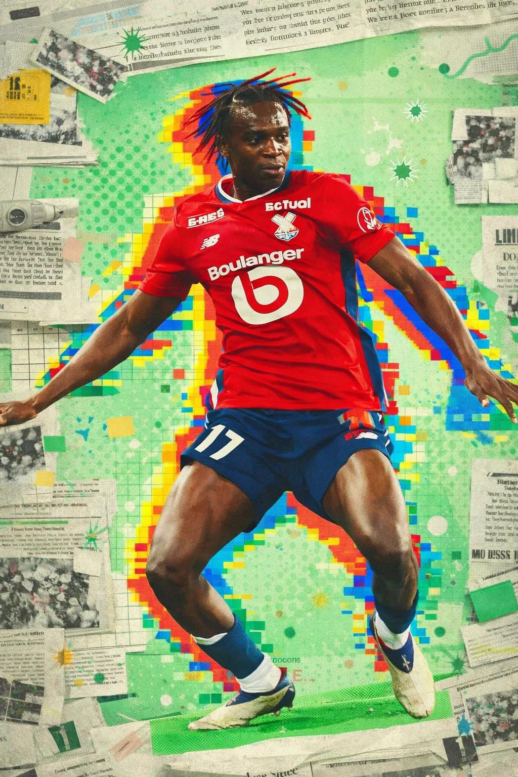 West Ham and Crystal Palace eye Lille midfielder Ngal'ayel Mukau